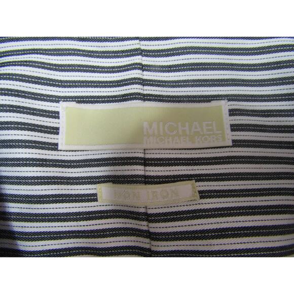 Michael Michael Kors Black/White Button  Shirt Mens size 16 32/33 - Picture 3 of 5